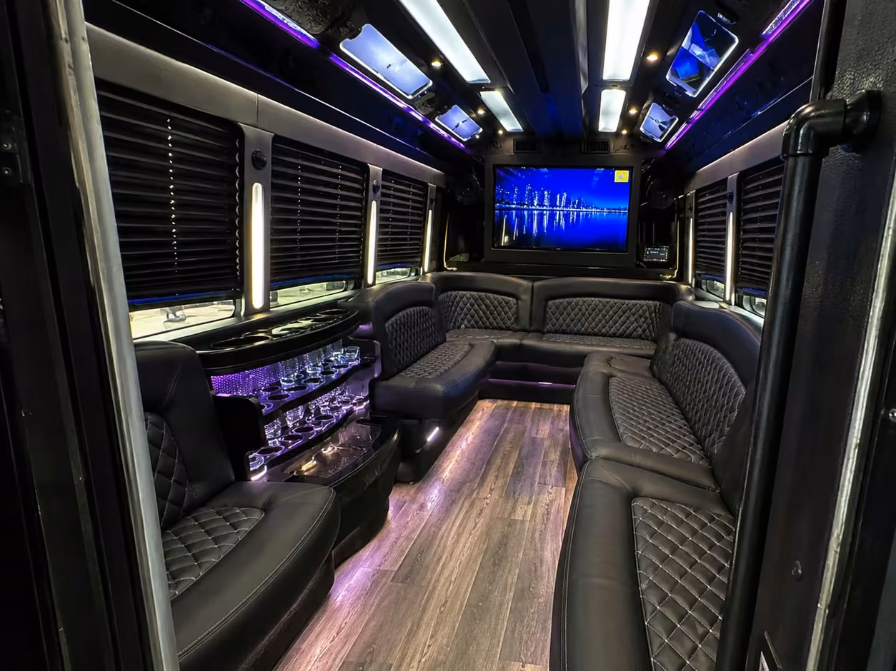 miami party bus interior
